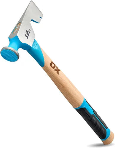 Miniatura 13 de OX Tools Pro - Hacha de acero al carbono de 14 pulgadas, mango recto de nogal americano y cabeza de martillo de cara lisa OX-P094814
