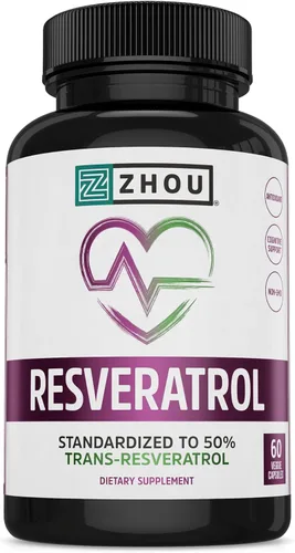 Suplemento de resveratrol para máximo soporte contra la edad, sistema inmune y la salud del corazón, trans resveratrol estandarizado al 50 %, con
