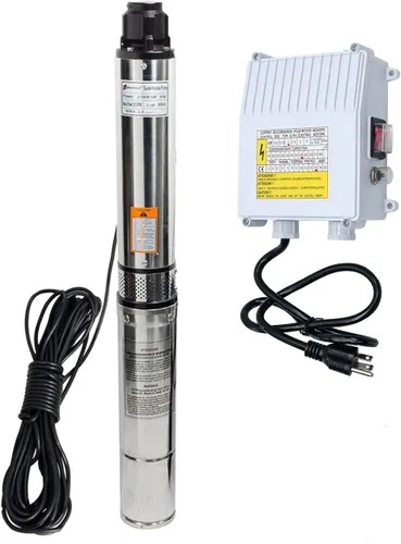 Miniatura 11 de Bomba Sumergible de Pozo Profundo con Caja de Control 1HP 115V Bomba de Pozo Sumergible Bomba de Agua Sumergible Acero Inoxidable 33 GPM, Elevación