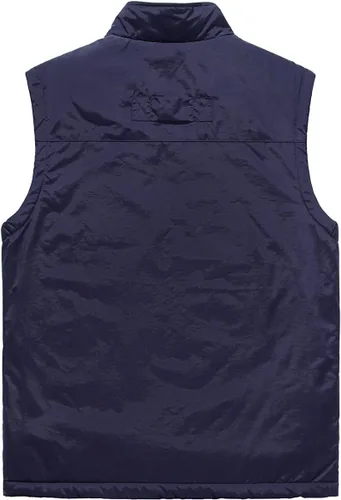 Miniatura 4 de AKuVoL Chaleco ligero Softshell para hombre, impermeable, chaleco acolchado a prueba de viento para golf y correr