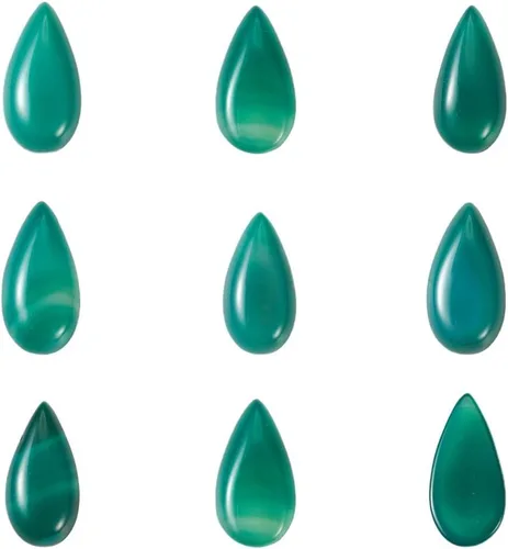 Miniatura 6 de Beadthoven - 10 cuentas de piedra natural con forma de lágrima natural, gota de agua de amatista, sin agujero, cuentas de piedra de cristal curativo