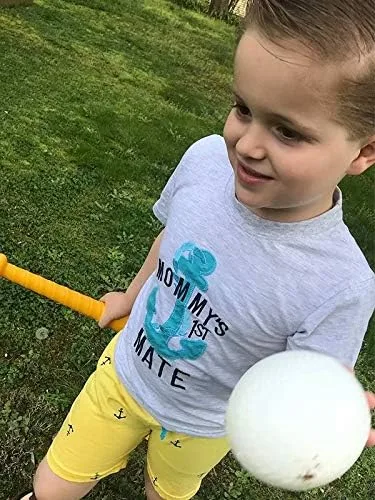 Miniatura 2 de Conjunto de atuendo para niños pequeños, con camisa de manga corta y pantalones cortos de algodón para verano