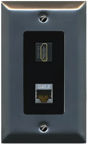 Miniatura 22 de RiteAV Placa de pared HDMI y Cat7 - 1 banda [marrón/marrón]