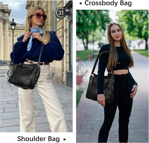 Miniatura 2 de WESTBRONCO Bolsos de mano para mujer, bolsos cruzados, bolso de hombro suave con correa ajustable