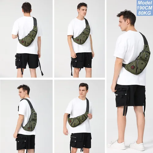 Miniatura 17 de Nicgid Sling Bag - Mochila bandolera para hombre), LYSB01NH075BJ-SPRTSEQIP