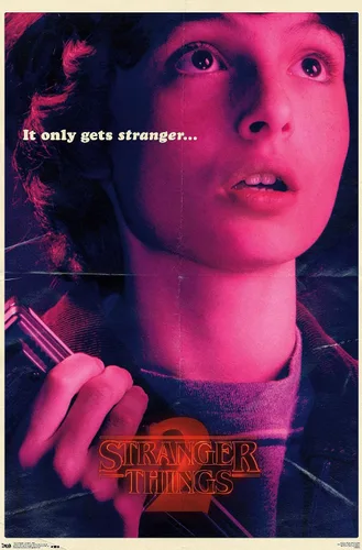 Miniatura 12 de Netflix Stranger Things: Temporada 2 - Póster de pared de Mike, 22.4 x 14.7 pulgadas, versión con marco de madera de Barnwood