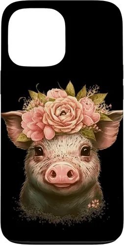 Miniatura 24 de Pig with Leopard Headband Flower Cute Pig Lover Case for iPhone 17