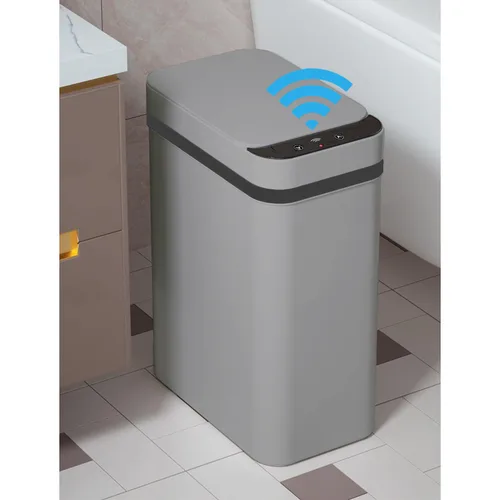 Miniatura 7 de Yatmung - Cubo de basura automático sin contacto para baño de 4 galones - 15.5 litros, cubo de basura inteligente con sensor de movimiento - Negro