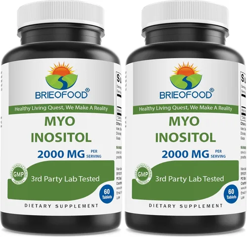 Miniatura 4 de Brieofood Myo Inositol 2000 mg por porción - 60 tabletas - Probado en laboratorio de terceros