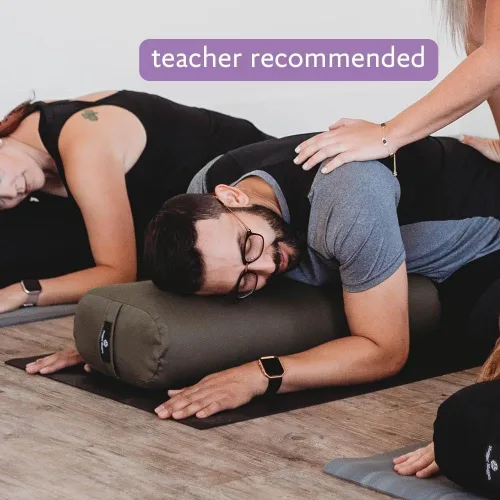 Miniatura 8 de Hugger Mugger Soporte estándar para yoga - Firme, de apoyo, hecho a mano, duradero Aguamarina