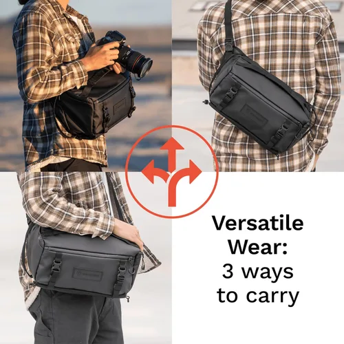 Miniatura 7 de WANDRD ROGUE V1 9L Sling: bandolera compacta para cámara y bolsa cruzada con acceso rápido, transporte de 3 vías, bolsa ligera ideal para viajes