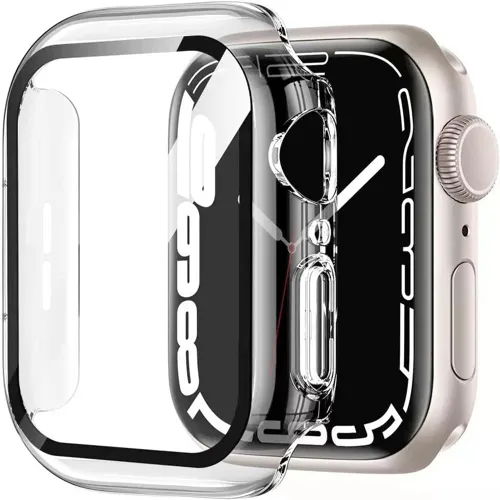 Miniatura 23 de Paquete de 2 fundas rígidas de 1.496 pulgadas para Apple Watch Series 3, 2, 1, 1.496 pulgadas, protector de pantalla de vidrio templado, cobertura