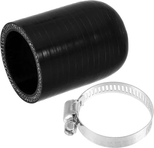 Miniatura 7 de uxcell 1 Unidades 0.236 in ID silicona refrigerante tapa con abrazadera para calentador de refrigerante derivación vacío puerto de agua negro