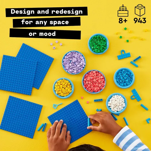Miniatura 5 de LEGO DOTS - Tablero de mensajes grande 41952 Kit de decoración de manualidades; un lienzo personalizable diseñado para niños de 8 años en adelante