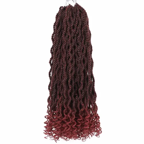 Miniatura 16 de Cabello rubio de ganchillo para mujeres negras, trenzas senegalesas onduladas de ganchillo de 12 pulgadas, trenzas kinky de ganchillo cortas 27613