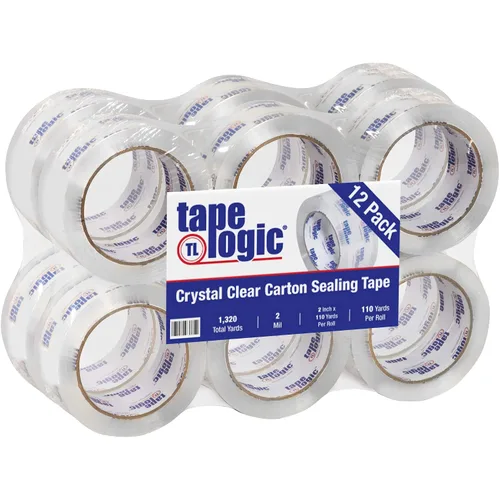 Miniatura 8 de Aviditi Tape Logic - Cinta de embalaje transparente de 2 pulgadas x 55 yardas, 2.6 mil, resistente, paquete de 12, perfecta para embalaje, envío