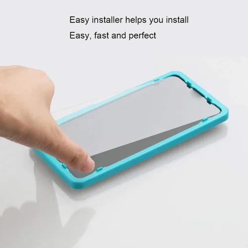 Miniatura 2 de Ibywind Protector de pantalla para SamSung Galaxy A51, con 2 piezas de vidrio templado, 1 protector de lente de cámara, 1 película de fibra