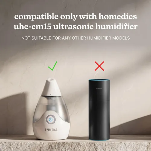 Miniatura 2 de Homedics TotalComfort - Mechas de repuesto para humidificador personal, paquete de 4 unidades, funciona con humidificador ultrasónico Homedics