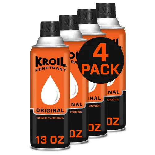 Miniatura 12 de Kroil Aerokroil Penetrant - Lubricante penetrante de óxido - Aceite inhibidor de la corrosión para cadenas, bisagras y piezas metálicas pegadas, uso