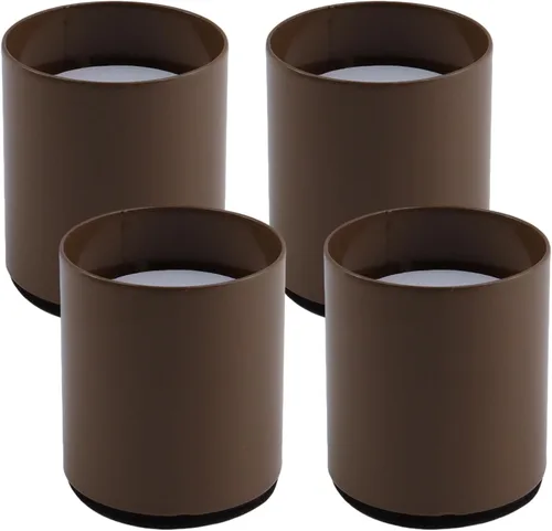 Miniatura 18 de Elevador cuadrado de acero para muebles, 4 piezas, color negro, altura de elevación de 1.97 a 2.75 pulgadas, se ajusta a patas de 1.5 pulgadas