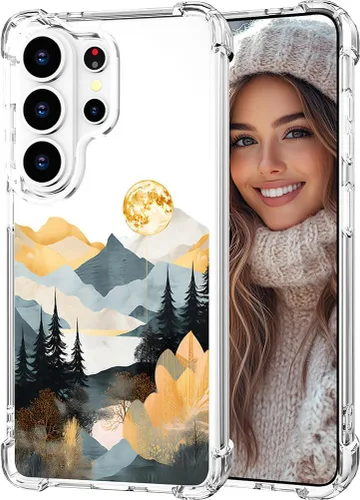 Miniatura 26 de Hungo Funda compatible con Samsung Galaxy S23 con diseño floral y bonito diseño transparente, femenino para mujeres y niñas, con hermoso clavel
