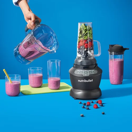 Miniatura 7 de NutriBullet ZNBF30500Z - Set de licuadora de 1200 W, 1200 W, color gris oscuro