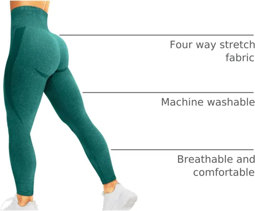 Miniatura 119 de HIGORUN - Leggings sin costuras para mujer, moldeadores, con diseño gráfico de sonrisas, de cintura alta, para el gimnasio, yoga o hacer ejercicio