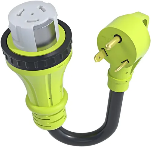 Miniatura 6 de Cable adaptador de caravana de 30 Amp a 50 Amp, macho NEMA TT-30P a hembra 14-50R de alimentación eléctrica Dogbone, para caravana, remolque