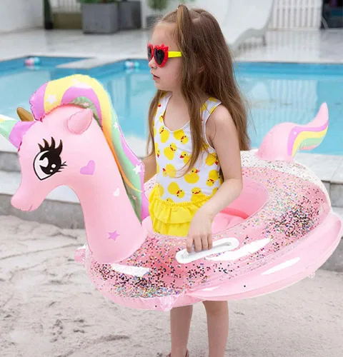 Miniatura 6 de Nuevos flotadores de piscina para bebés de UMBWORLD para niños pequeños de 8 a 48 meses, hasta 44lb, anillo de natación inflable con asiento