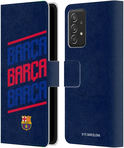Miniatura 124 de Head Case Designs Funda de piel con licencia oficial del FC Barcelona Barca Crest Graphics para Samsung Galaxy A06 4G