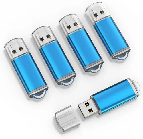 Miniatura 10 de RAOYI Paquete de 10 unidades 2G 2GB USB Flash Drive USB 2.0 Memory Stick Pulgar Drive Pen Drive Azul Azul 10 piezas