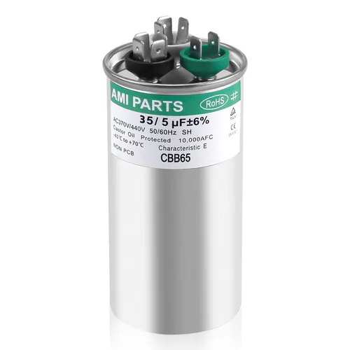 Miniatura 11 de AMI PARTS 60+5 MFD 60/5 uF 370/440V CBB65 CBB65B Condensador redondo de doble ejecución Reemplazo para 97F9895 Z97F995, para bomba de calor