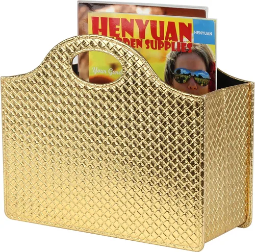 Miniatura 16 de HofferRuffer Soporte para cesta de revista, revistero plegable, organizador de archivos de documentos, carpeta de archivos, organizador