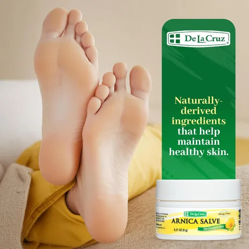 Miniatura 6 de De La Cruz Crema de árnica, crema para pies secos y agrietados y bálsamo hidratante para manos secas, 24 horas de humedad para piel seca y áspera