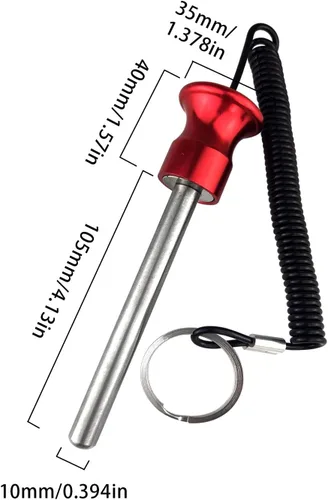 Miniatura 3 de Flylin Pasador de pila de peso, Pin de liberación rápida de aleación de aluminio, entrenamiento de fuerza magnética, equipo de entrenamiento