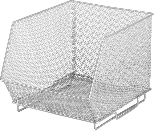 Miniatura 6 de Contenedor de malla tejida (se vende como 1 contenedor), contenedores de almacenamiento ideales para comida, artesanías, limpieza o artículos