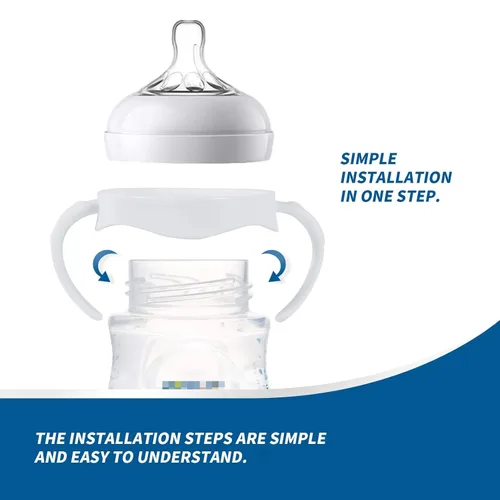 Miniatura 4 de Paquete de 2 asas de biberón compatibles con biberones Philips Avent, soporte para biberones, color blanco 2 Pack blanco