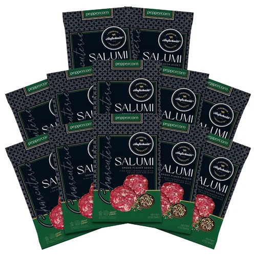 Miniatura 11 de Aufschnitt Meats Kosher Salumi - Salchicha en rodajas, carne de embutidos - Carne fermentada fina - 2 onzas, original, paquete de 12