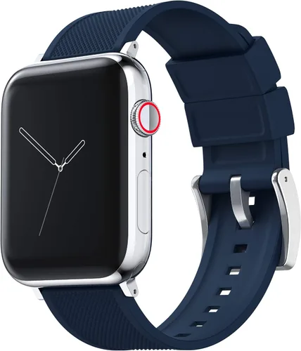 Miniatura 24 de Barton Watch Bands - Extensibles de silicona Elite para reloj - Accesorios y adaptadores negros con deposición física de vapor, de liberación