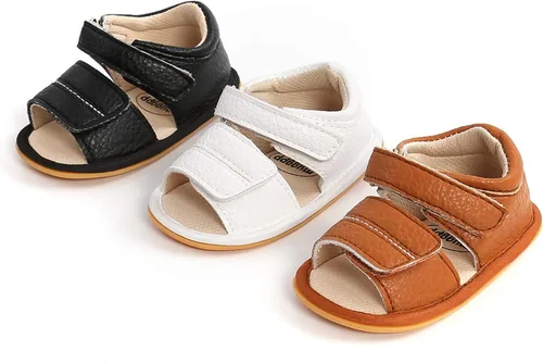 Miniatura 6 de RVROVIC Sandalias para bebés niños y niñas, zapatos de verano de primera calidad para exteriores, ligeras, suaves, antideslizantes, suela para niños