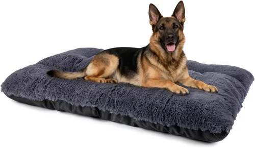 Miniatura 12 de JOEJOY Almohadilla grande para cama para perro, cama de lujo lavable para perros, almohadilla suave antideslizante para perros extragrandes, Beige