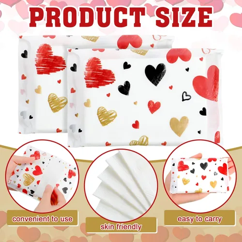 Miniatura 2 de Eaasty Paquete de 25 mini pañuelos, paquete de bolsillo, pañuelos faciales de viaje de 3 capas de papel, mini servilletas de boda a granel