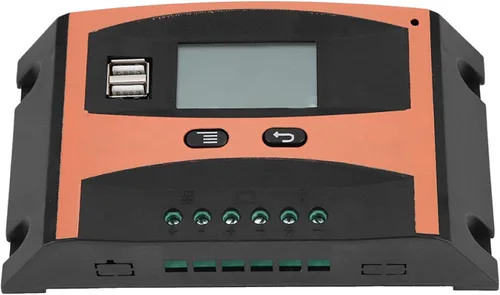 Miniatura 6 de Fydun Controlador MPPT simplificado Placa de circuito PCB Regulador de panel solar 12V/24V Pantalla LCD Controlador automático de batería Naranja