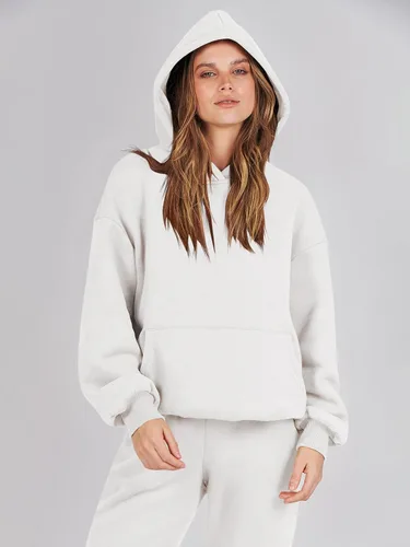 Miniatura 9 de Prinbara Conjunto de 2 piezas para mujer, conjunto de pantalones deportivos de gran tamaño, sudadera con capucha a juego, conjunto de descanso