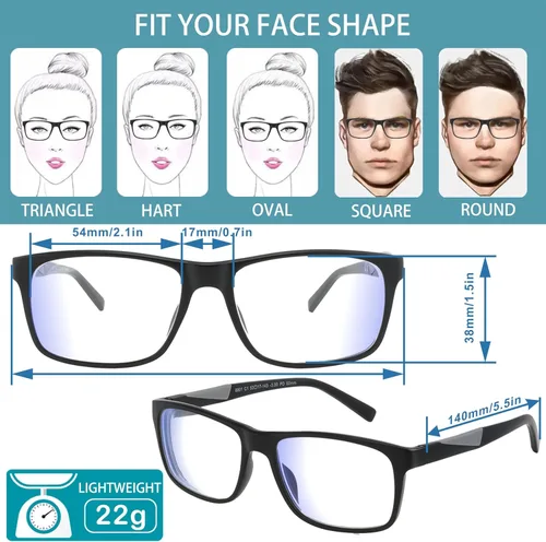 Miniatura 6 de Near sighted Distance Glasses Men,Women NearSighted Vision Driving Eyeglasses,Mens Farsighted Myopia Eye Glass