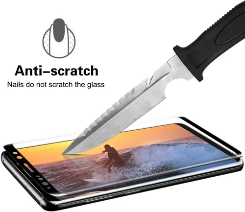 Miniatura 2 de Protector de pantalla de vidrio templado para Samsung Galaxy S22 Ultra (6.8 pulgadas), paquete de 2 películas protectoras de dureza 9H