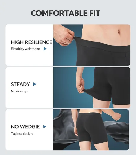 Miniatura 5 de DAVID ARCHY - Calzoncillos para hombre, estilo boxer briefs de algodón, con bolsa, ultra absorbentes, transpirables, suaves, con bragueta