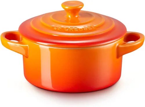 Miniatura 2 de Le Creuset Gres Mini Cocotte Redondo, 8 oz., Flame Llama