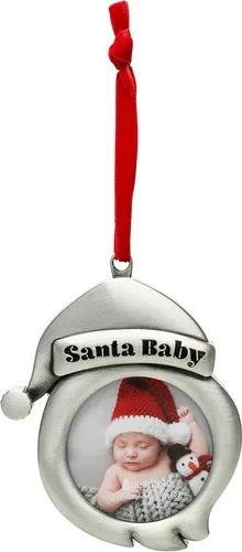 Miniatura 20 de Pearhead Adorno de huella de mano y huella de bebé de arcilla, primer Navidad del bebé, kit de recuerdos para recién nacido, regalo para llenar
