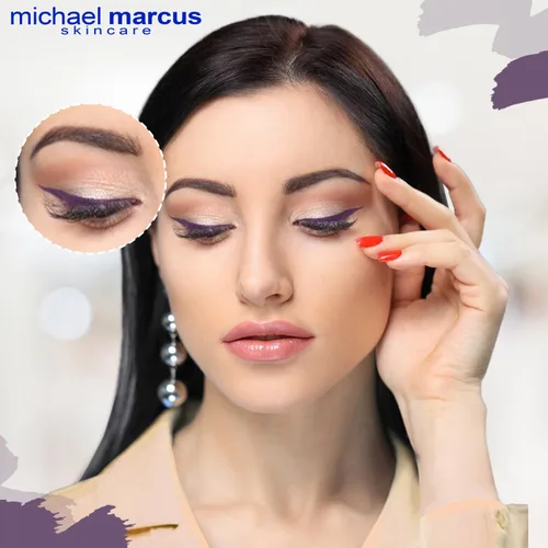 Miniatura 4 de michael marcus Delineador de ojos para pastel de maquillaje (amatista), prensado en seco, de larga duración, color vibrante y resistente a
